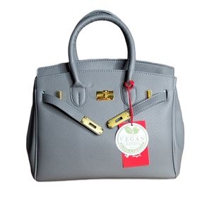 birkin style leather handbolsa